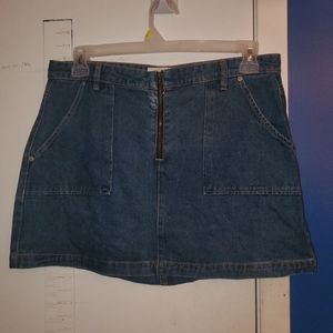 Jeans mini skirt, size XL